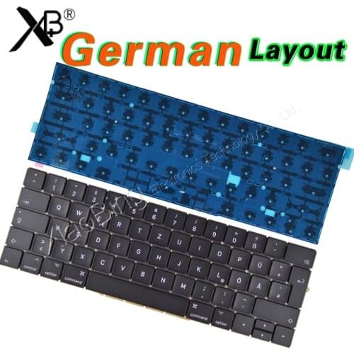 New A1707 Germany GR EU EURO for MacBook Pro 15" Retina A1707 German Keyboard DE Deutsch QWERTZ Tastatur Backlight Backlit