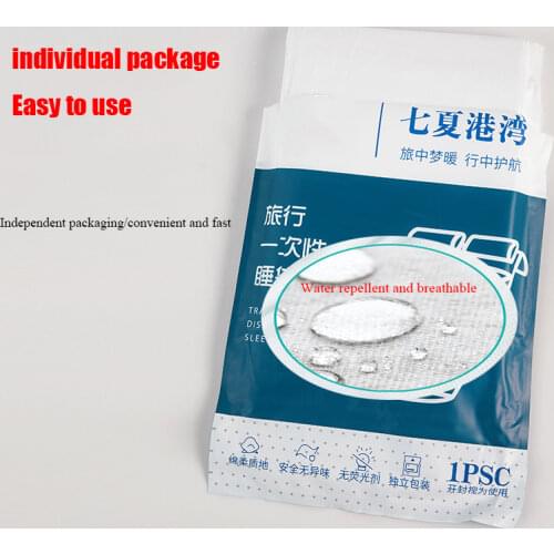 1pcsDisposable Bed Sheets Non-woven Travel Sleeping Bag Hotel Anti-dirty Sleeping Bag Set Portable Outing Travel Bedding