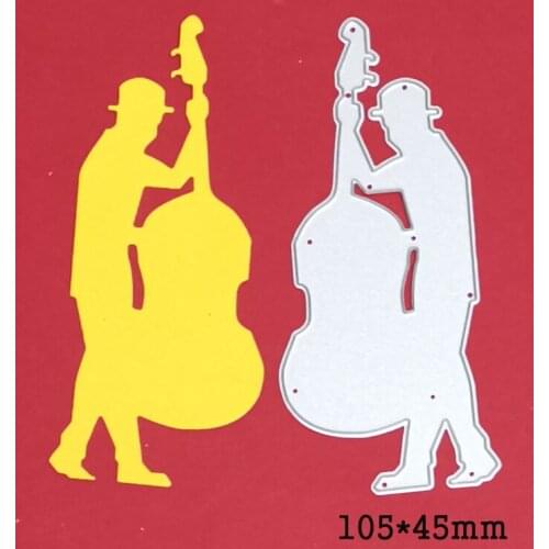 Orchestra Cello Music Band Metal Cutting Dies For Stamps Scrapbooking Stencils DIY Paper Album Cards Decor Embossing 2021 New