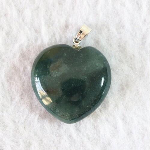 Classical Indian carnelian onyx agat stone heart shape pendant fit for women diy jewelry accessories findings B873