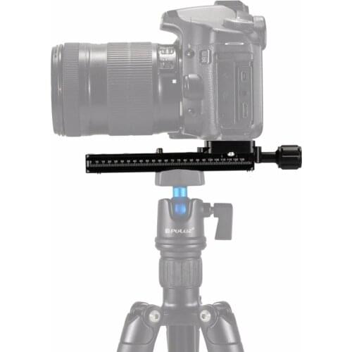 PULUZ FNR-140 Multi-Purpose 140mm Rail Nodal Slide Quick Release Plate for DSLR Camera