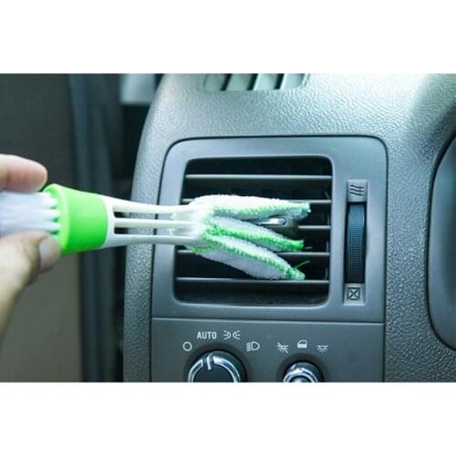 Household Cleaning Brush Double Head Air Conditioner Vent Outlet Clean Keyboard Dust Kitchen Tools