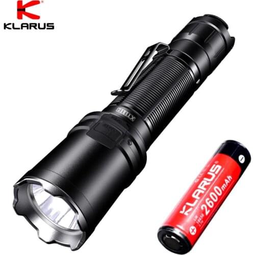 KLARUS XT11R Tactical Flashlight LUMINUS SST-40 1300LM Rechargeable 18650 Flashlight for Camping Hiking Cycling Self-defense