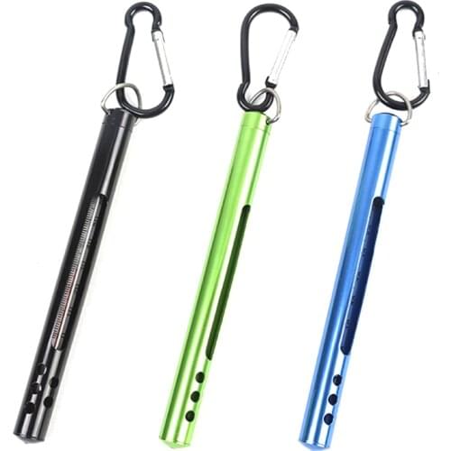 Fishing Thermometer Stream Water Temperature Measurement Fly Fishing Water Thermometer with Carabiner Fishing Accessories Tools