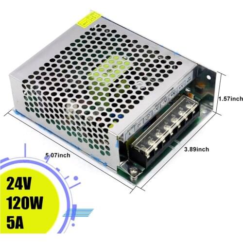 DC 24V 5A 120W Lighting Transformer Switching Power Supply DC Power Supply Adapter Driver Electronic Tools For Bench Fountain