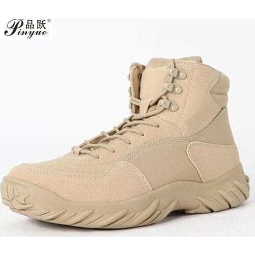 Outdoor Men Hiking Shoes Tactical Boots Black Winter shoes Mountain Military Outdoor Mens Combat Hiking Boots Sapato Masculino