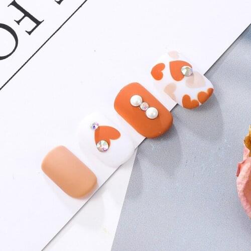 High Quality Printed Nail Patch Glue Type Removable Waterproof Fashionable Manicure Nail Sticker for Women Girls