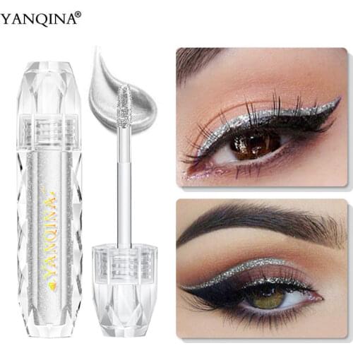 YANQINA Bright Flash Glitter Eye Shadow Liquid Shinning Luminous Eyeshadow Make up Cosmetics Shimmer Diamond Shadows Eyes Makeup