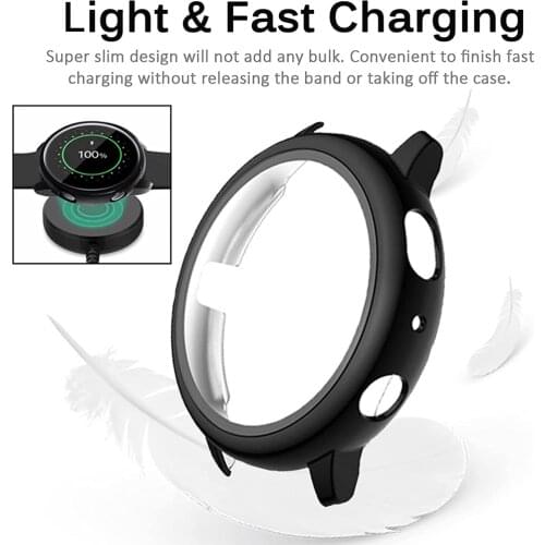 Tempered film+Case For Samsung Galaxy watch active 2 44mm/40mm active2 All-Around cover bumper+Screen Protector glass
