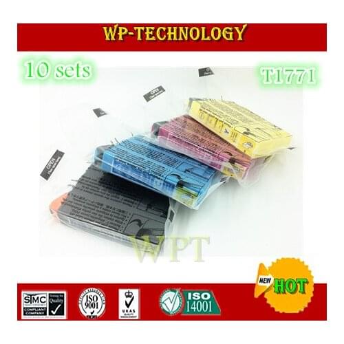 [ 10 sets ] compatible ink cartridge suit for T1771 -T1774 ,suit for Epson XP-30/102/202/302/402/225/422 etc ,10 sets
