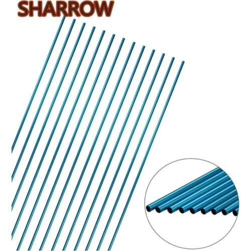 12pcs 30" Archery Aluminum Arrow Shaft Spine 500 Aluminum Alloy Arrow Tube DIY Tools Compound Recurve Bow Hunting Accessories