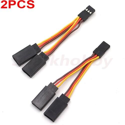 2 PCS Sparkhobby Mini Servo Y line length is 85mm remote control cable servo extender cable suitable for Futaba JR servo Part