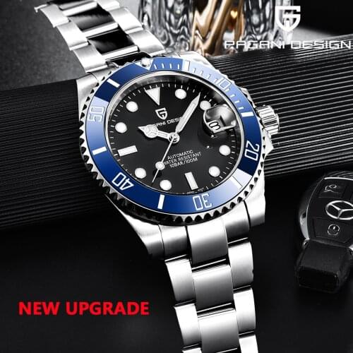 2021 PAGANI DESIGN New Upgrade Automatic Mechanical Clock 316L Stainless Steel 40mm Luxury Waterproof Watch Reloj Hombre