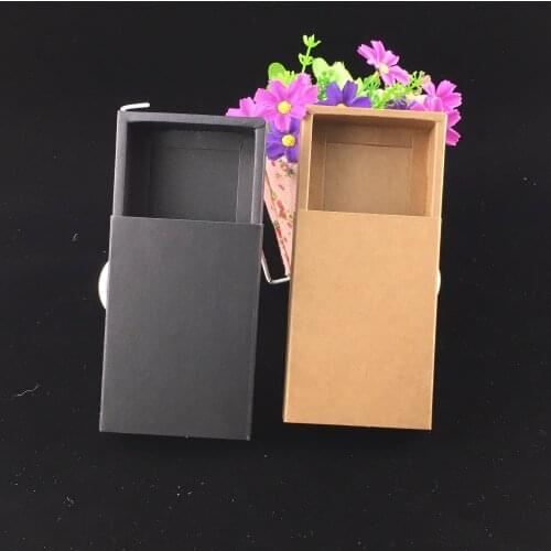 24pcs/lot Free Shipping Small Gift Box Cosmetic Essential oil Bottle Lipstick Perfume Packaging Drawer Kraft Paper Boxes