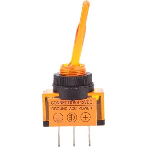 4pcs Assorted Color LED Light Toggle Rocker Switch ON /OFF SPST Universal