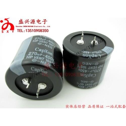 450v270uf 270uf450v original plug-in aluminum electrolytic capacitor specification: 35 * 32