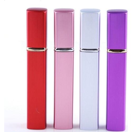 500pcs 12ML Fashion Travel Refillable Mini Aluminum Perfume Spray Bottle Atomizer Empty Cosmetic Packaging Container new