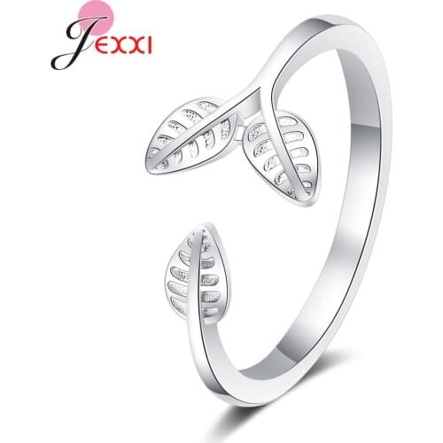 925 Sterling Silver Wedding Open Rings For Couples Women Engagement Wedding Rings Adjustable Finger Rings For Sale
