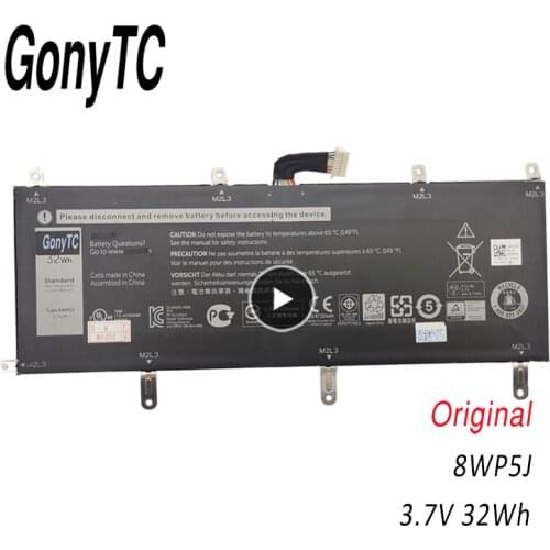 GONYTC 8WP5J 3.7V 32wh Laptop Battery For Dell Venue 10 Pro 5000 5055 69Y4H 069Y4H Tablet