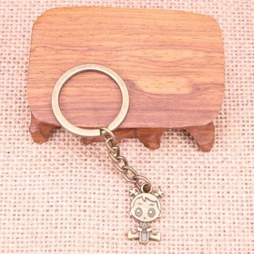 New Fashion Keychain 24x13mm baby girl Pendants DIY Men Jewelry Car Key Chain Ring Holder Souvenir For Gift