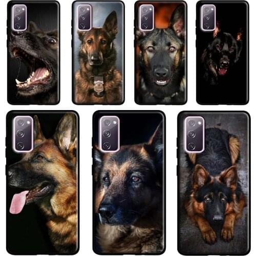 German Shepherd Dog Case For Samsung Galaxy S20 FE S21 Ultra Note 20 Note9 Note10 S8 S10 S9 Plus S10e Coque