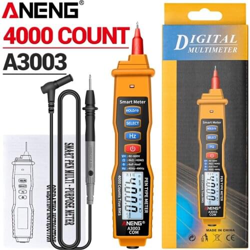 A3002 A3003 Digital Pen Multimeter 4000 Counts Pen Type with Non Contact ACV/DCV Electric Handheld Tester