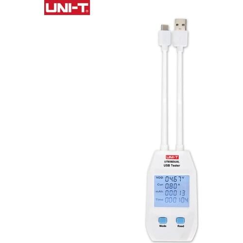 UNI-T Digital Voltmeter USB Tester Ammeter Current Capacity Meter Doctor For Mobilephone Tablet Power UT658A UT658C UT658D