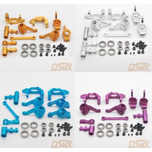 HSP 1/10 Aluminum alloy Steering combination Upgrade kit 102010 102011 102012 102057 102040 102068 For 94123 94111 94108 94118