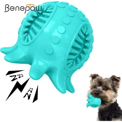 Benepaw Quality Octopus Shaped Dog Toys Non-toxic Treat Food Dispensing Pet Ball Interactive For Small Medium Dogs Chew Game