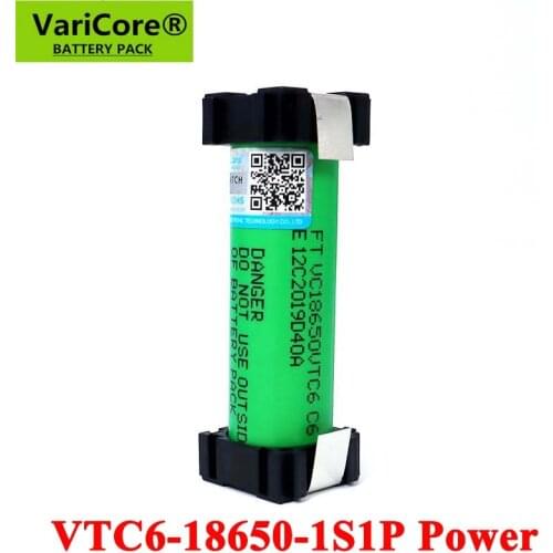 VariCore VTC6 3.7V 3000mAh 18650 Li-ion Rechargeable batteries for Screwdriver Electric hand drill DIY weld battery pack