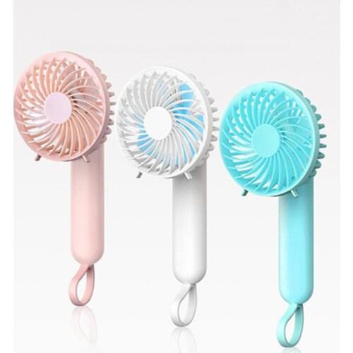 Electric Mini Fan Portable Summer Cooling USB Fan Foldable Rechargeable Child 3 Speed Hand Fan For Traveling Home Office