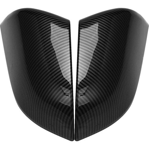 Carbon Fiber Pattern Modified Rear-View Mirror Shell Rear-View Mirror Protective Rear-View Mirror Cover for Tesla