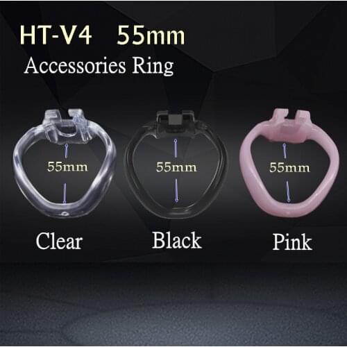HT-V4 Resin Male Chastity Device Cock Cage 55mm Ring Accessories Cock Ring Bondage Belt Sex Toys For Man
