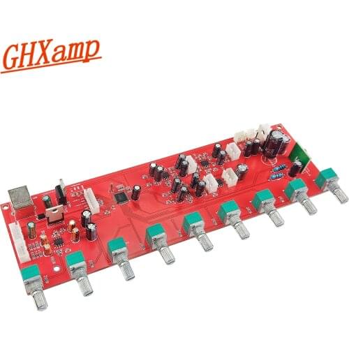 GHXAMP KTV Karaoke Preamp Digital Reverberator 2Way Audio Reverb Preamplifier Board 3 Modes Guitar MIC Reverberator DC9-16V 1PC