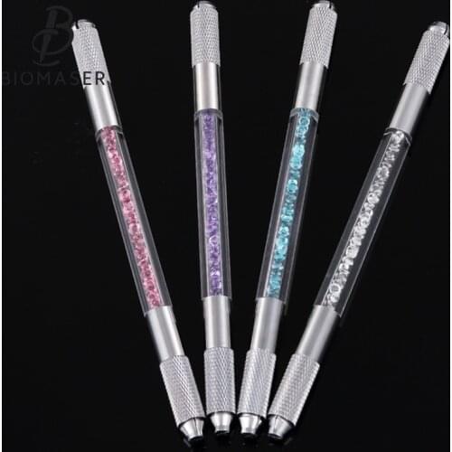 Wholesale stainless steel permanent makeup manual tattoo microblading pen for microblading blades free shipping