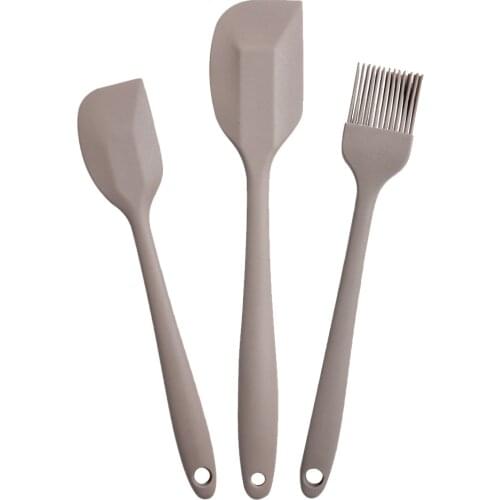 3 Pcs/set Silicone Spatula Mixing Pastry Scraper Non Stick Butter Spread Cooking Spatula Kitchen High Temperature Baking Tool