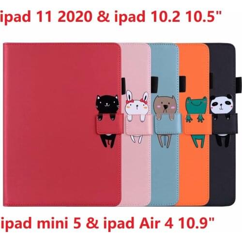 With Sleep For Apple ipad Pro 11 2020 Case PU Book Leather ipad 10.2 Air 3 4 Magnetic Tablet ipad Mini 2 3 4 5 Smart Cover