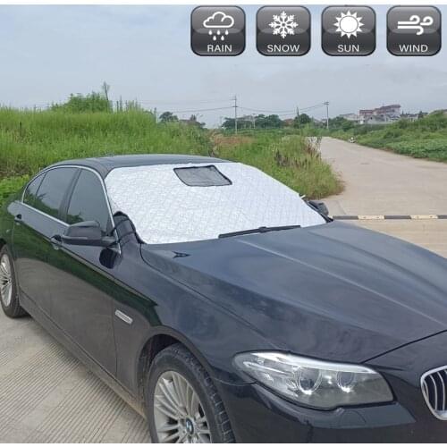 1pc Car Windshield aluminum foil sun shade cover Automobile thickening Waterproof cover Car Front Windscreen protector 145X100cm