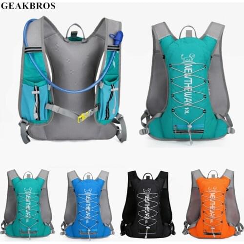 10L Outdoor Sports Cycling Backpack Camping Running Water Bag Helmet Storage Hydration Hiking Bike Riding Pack Bladder Knapsack