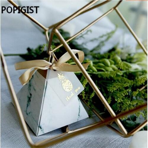 50pcs Wedding Favors souvenirs gift box Two pattern Candy Boxes+"thank you' tags+ribbon Bomboniere Chocolate Box