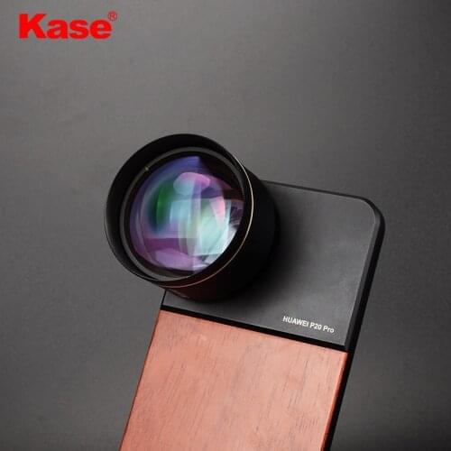 Kase 135mm Smartphone Master Telephoto Portrait Lens+Phone Wooden Case for iPhone 12/11/8/7 Huawei P40 P20 Samsung S20 Xiaomi