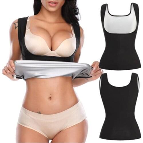 Unisex Waist Trainer Sauna Vest Sweat Body Shaper Slimming Polymer Weight Loss Tank Top Premium Workout Sport Premium Shapewear