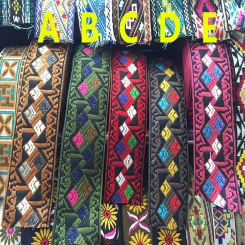 4.8cm top quality classical folk style jacquard webbing,guitar straps webbing, bag straps webbing,apparel ribbon