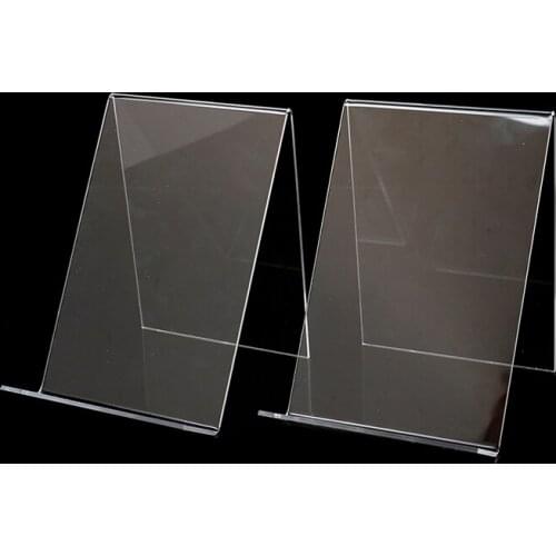 1pc Acrylic Book Display Stand Photo Frame Brochure Artwork Holder Organizer