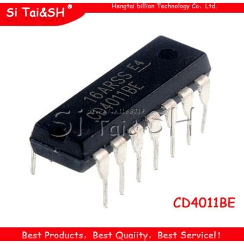 10PCS CD4011BE DIP14 CD4011 DIP 4011BE DIP-14 new and original IC
