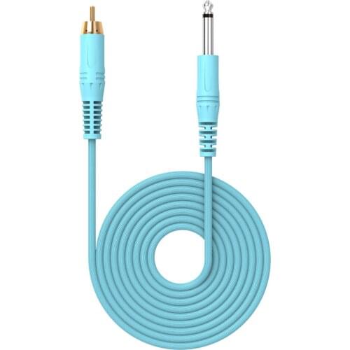 2m/78inch Tattoo Hook Line RCA Plug Silicone Tattoo Clip Cord Audio Cable Stable Current for Power Supply Tattoo Motor Machines