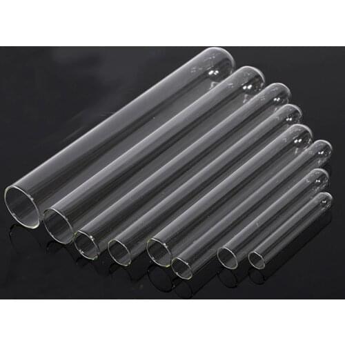 50 pieces/lot 15*150mm lab Glass Test Tube Thickened Transpatent Glass tube Laboratory Supplies