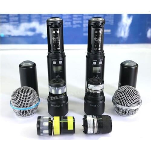 Wireless Microphone Capsule Grill Cartridge Shell Housing Cover Replacement Body Shell for Shure SLX2 SLX24 SM58 BETA58