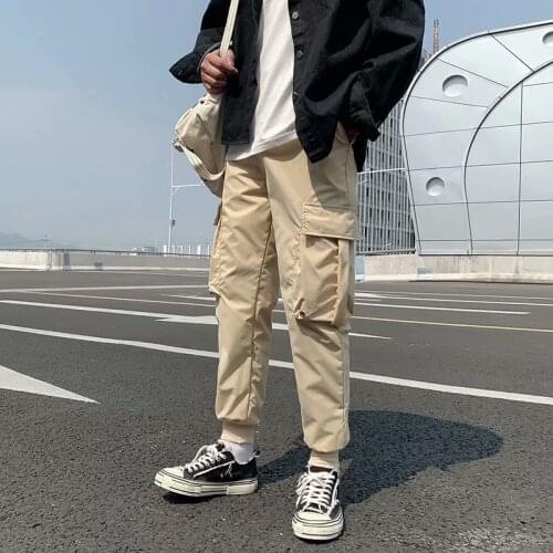 New Fashion Cargo Mens pants Hip Hop Japan style Streetwear Cargo Pants Men clothing Trousers jogging Casual Sweatpants Men Pant