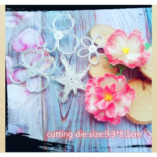 Blooming Flower Metal Dies Scrapbooking Stencil Template for Embossing DIY Scrapbooking Paper Album Gift Cards Making Dies Cut
